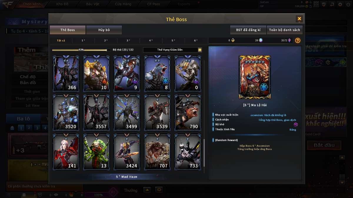 shop acc cf uy tin gia re